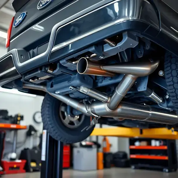 Complete muffler replacement on Ford F-150